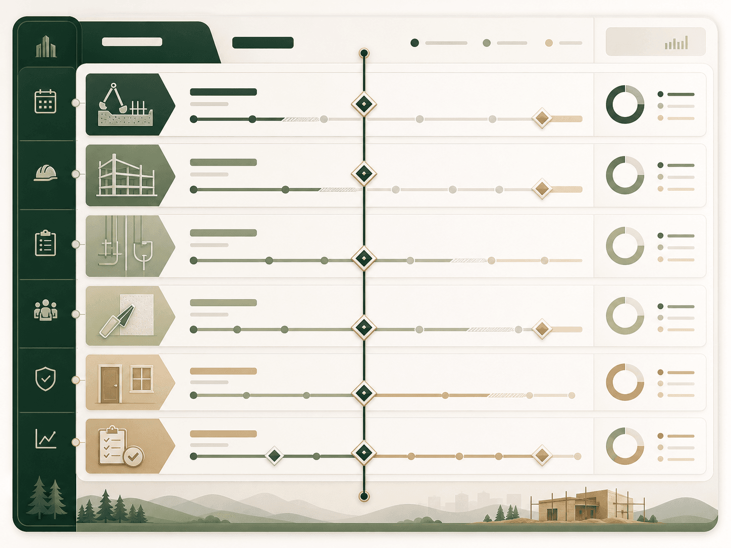 Indicative phase timeline product preview